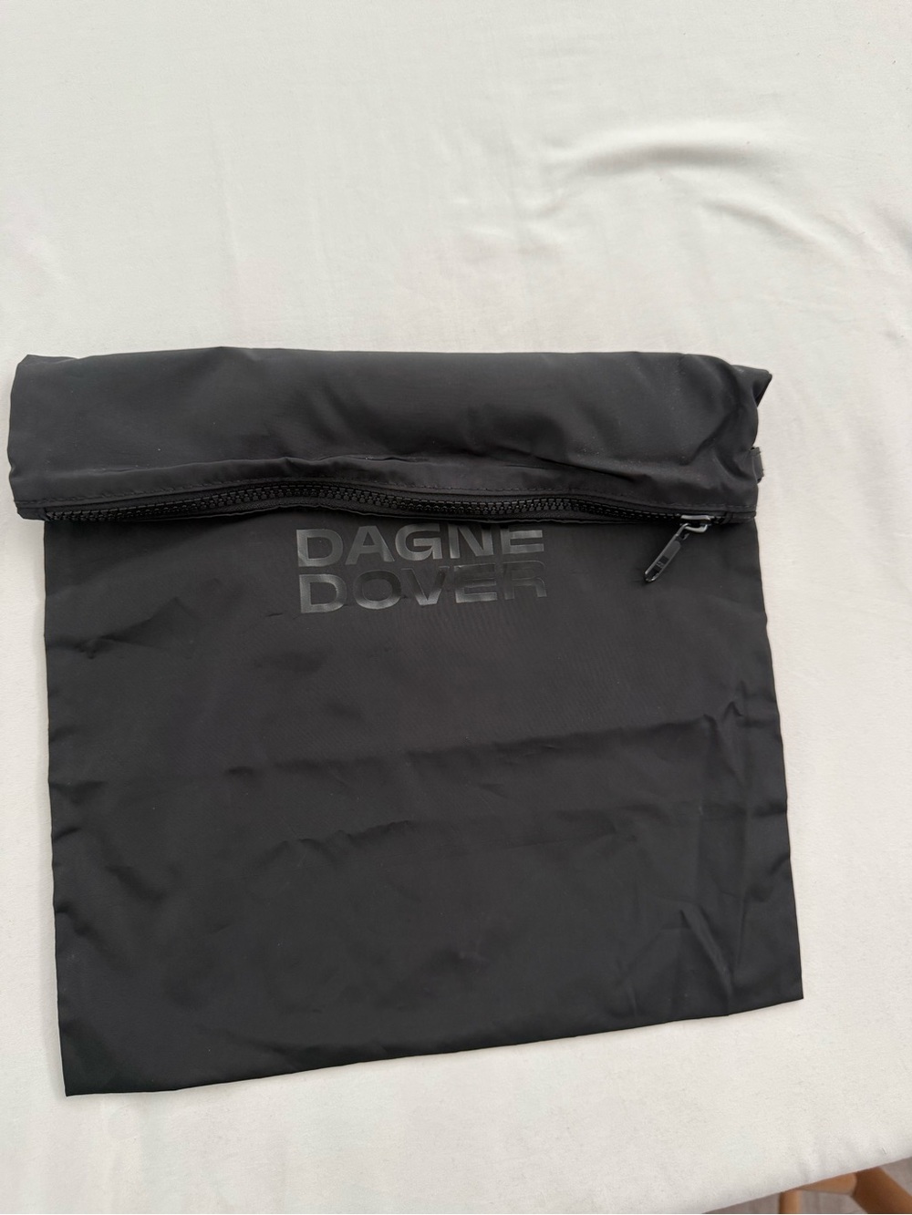 Dagne Dover Black Zipper Dust Bag - Bag Accessory - Picture 3 of 3